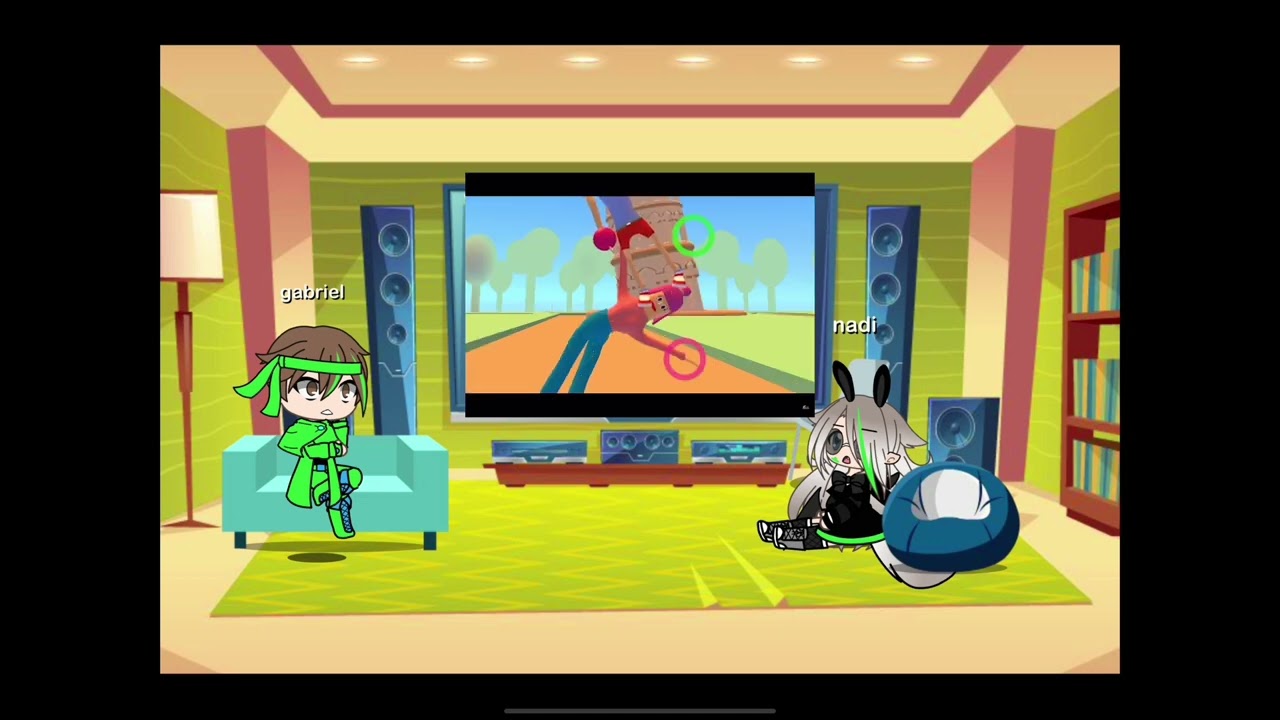 Gacha people reacting to graystillplays playing drag master