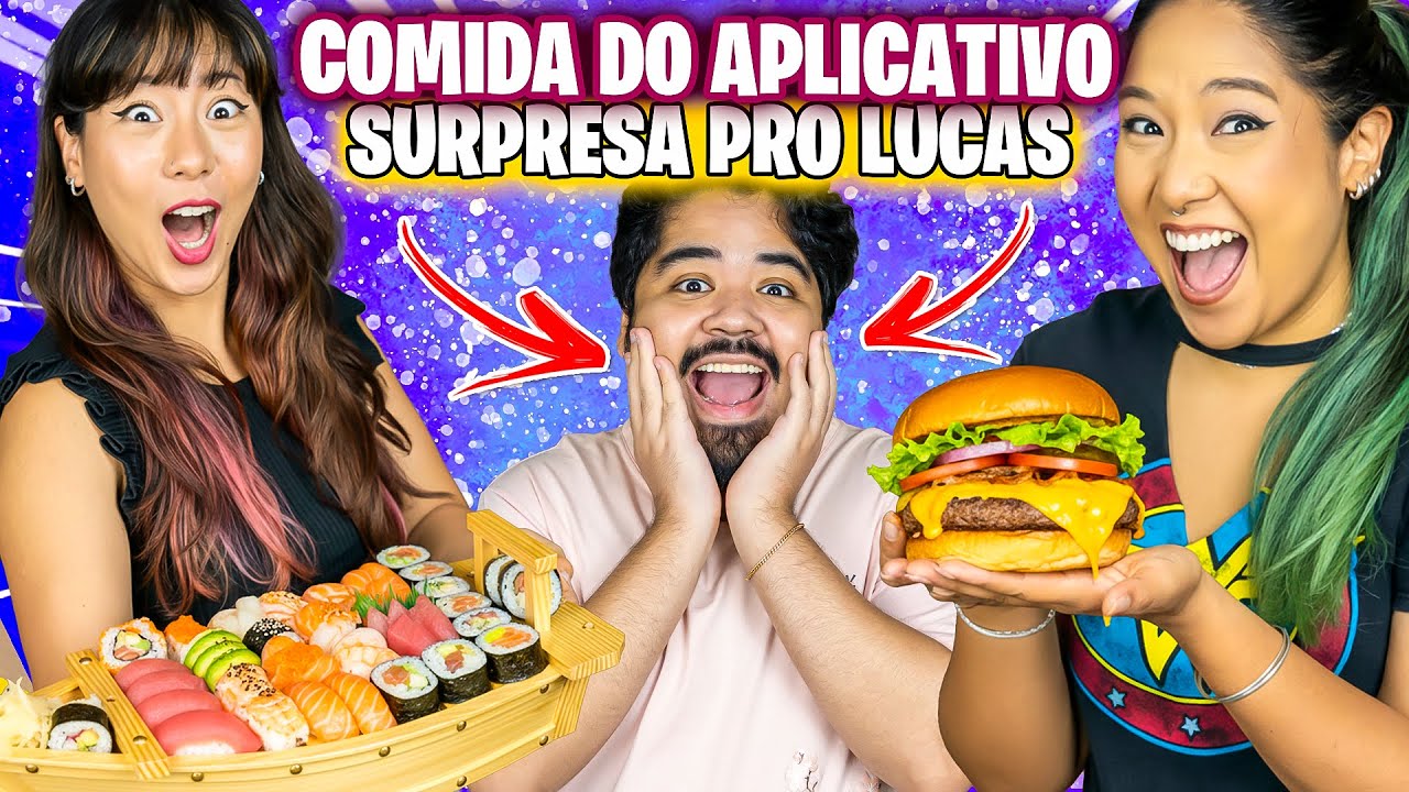 MELHOR COMIDA DO APLICATIVO PRO LUCAS GANHA | Blog das irmãs