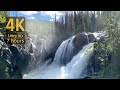 Gorgeous norwegian waterfall natural white noise 4k  7 hours