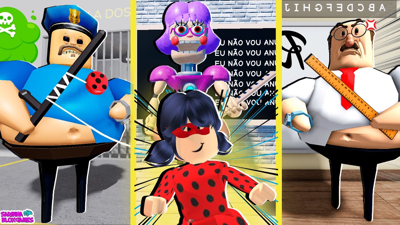 VIREI A  LADYBUG E ESCAPEI DOS PIORES VILÕES DO ROBLOX!!!