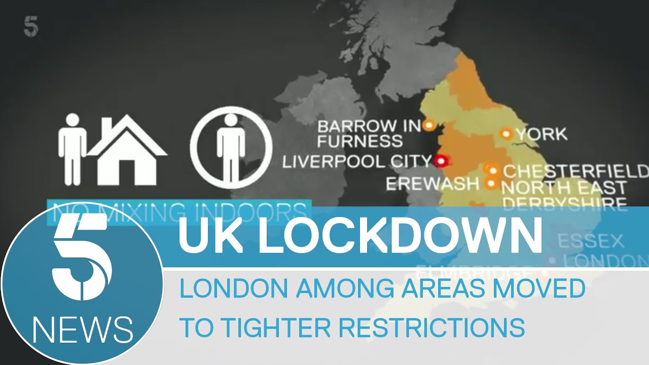 Coronavirus: London, Essex, York among areas moving to Tier 2 | 5 News