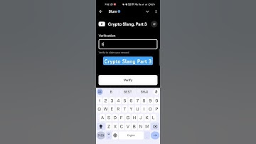Crypto Slang. Part 3 Blum Code | Blum Code Crypto Slang. Part 3 | Blum Youtube Video Code | #blum