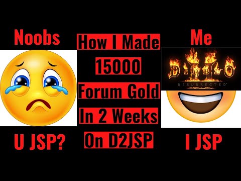 Diablo 2 Resurrected How I Made 15000 Forum Gold On D2jsp During The First 2 Weeks Of D2R.