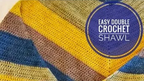 Easy Double Crochet Shawl Tutorial | Beginner Friendly