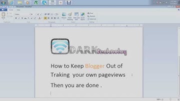 How to Keep Blogger Out of Traking  your own pageviews.