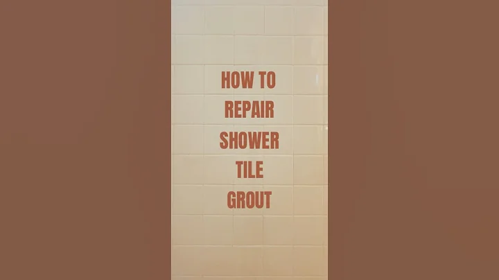 how to repair shower tile grout #supereasy #tilegroutrepair #diy