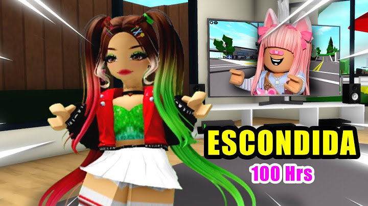 Me escondi 100 horas en la casa de mi amiga @SoyIBella en Brookhaven😂/Roblox
