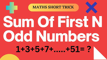 Sum Of First N Odd Numbers | प्रथम n विषम संख्याओं का योग | MATHS SHORT TRICK | @encyclopediasafari