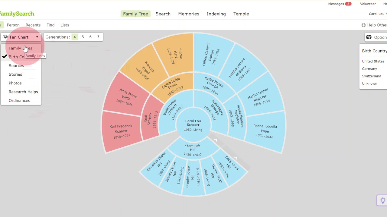 Familysearch Fan Chart