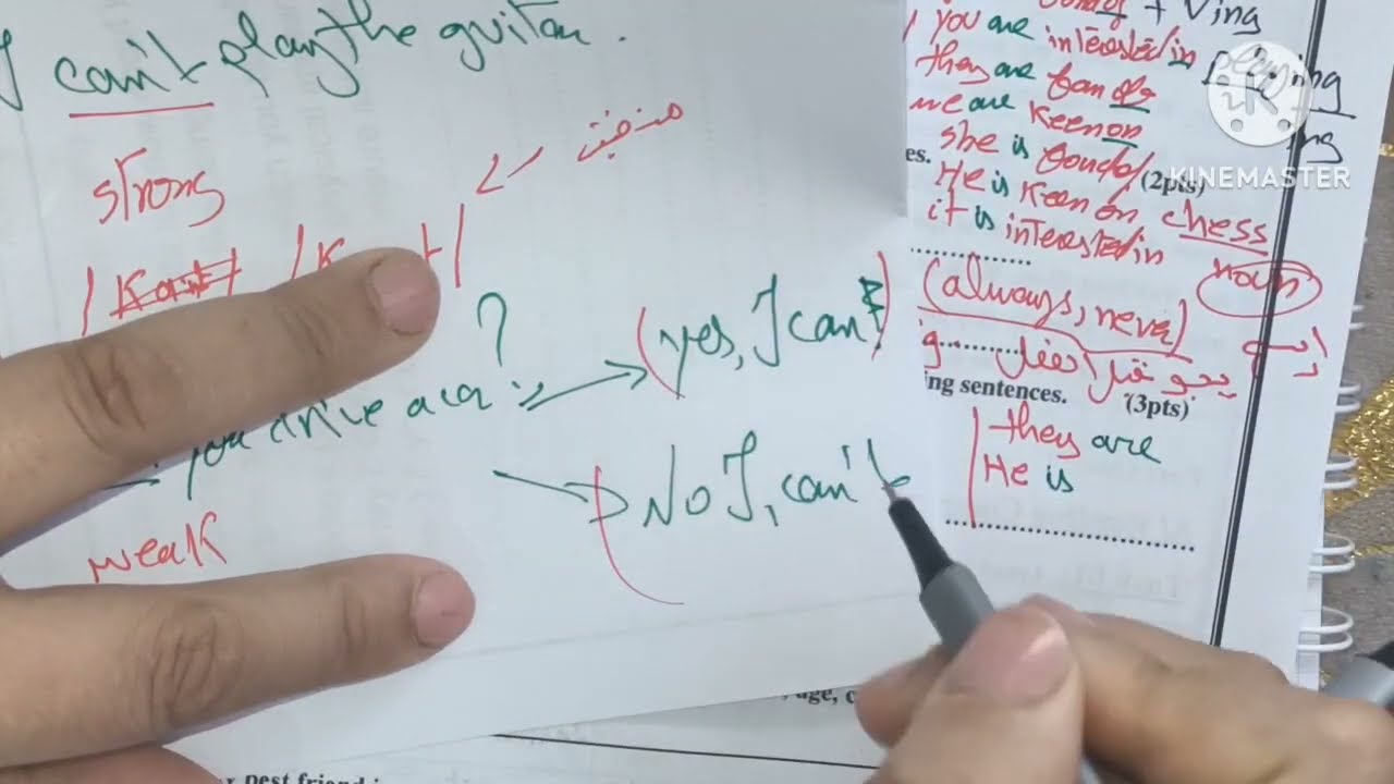مراجعة شاملة في الانجليزية الفصل الاول للثالثة متوسط 2023/2024 مع الوضعية الادماجية المقترحة بقوة