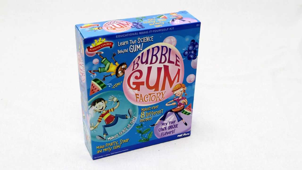 Scientific Explorer - Bubble Gum Factory Kit - YouTube