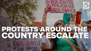 Tensions escalate in protests across the nation as troops deploy in key cities