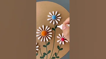 Simple And Easy Artwork عمل فني سهل و بسيط Shorts Diyprojects Handmade Decor Simple 