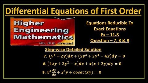 B S Grewal Ex. 11.8 Step wise detailed solution of 7, 8 & 9