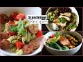 3 Easy Healthy Lunch Bowls School Work Lunch Ideas MissLizHeart 