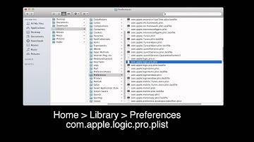 Where the Logic Pro Studio Preference File is located to reset, delete and troubleshoot