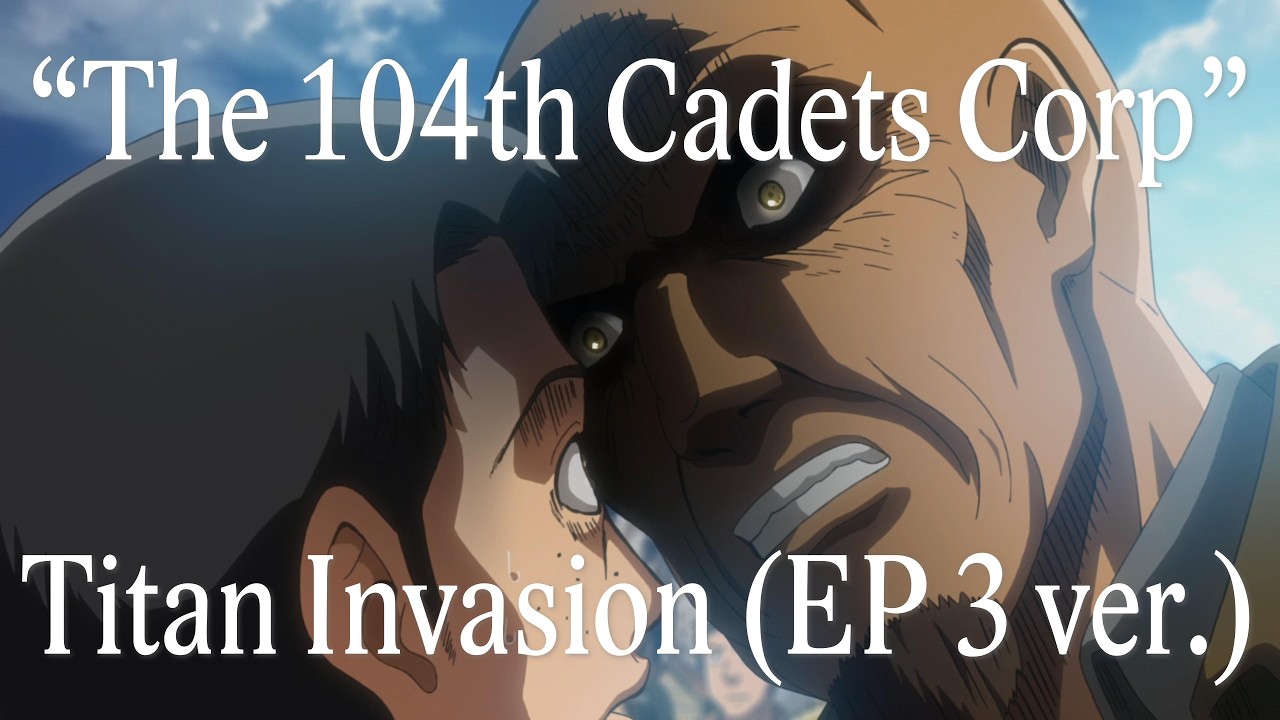 凸】♀】♂】←巨人 (Episode 3 Anime Version)「The 104th Cadets Corp」Attack on