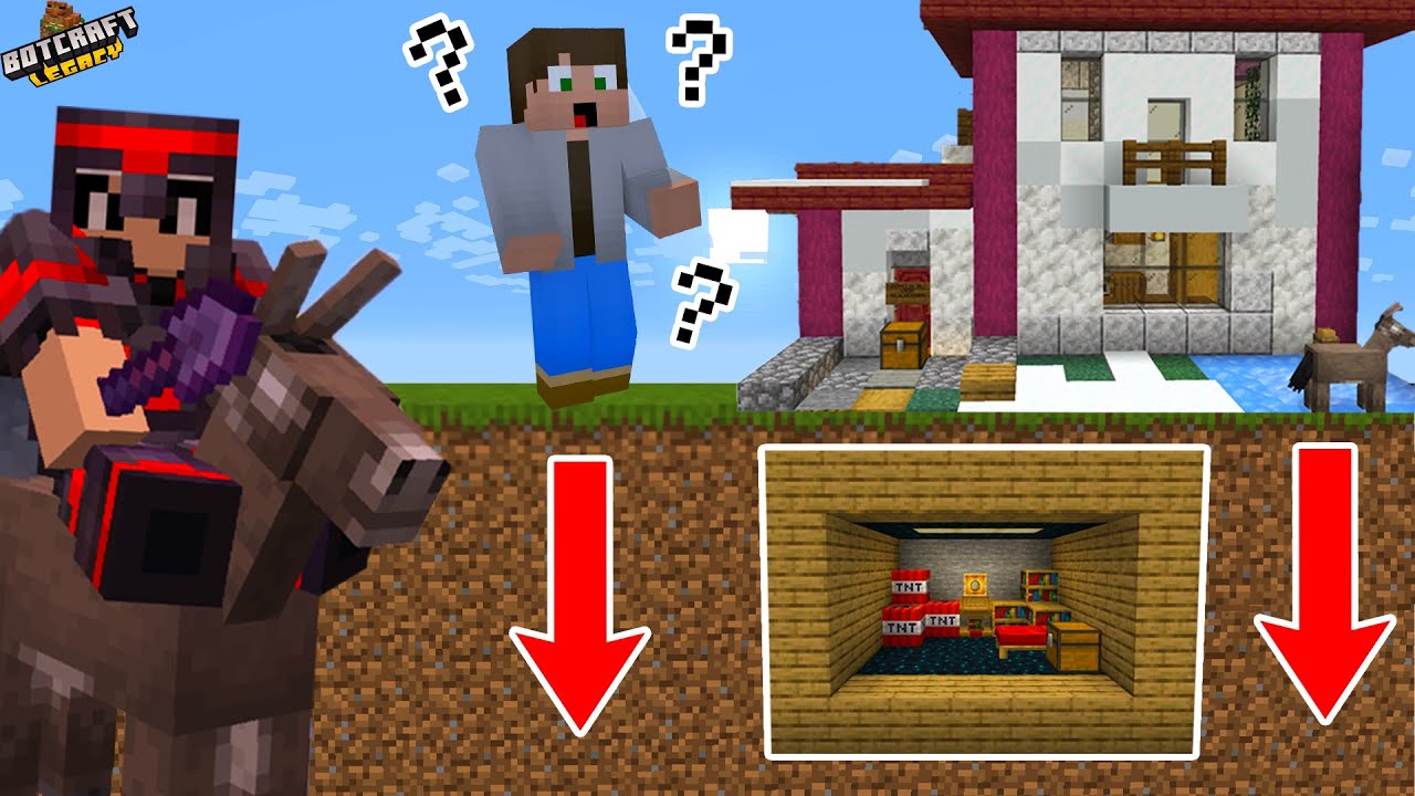 ZGRADIL SEM SKRIVNO BAZO V DENKOVI HIŠI! | BotCraft Legacy EP18