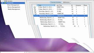 NetVault: Backup OS X Run Restore Job