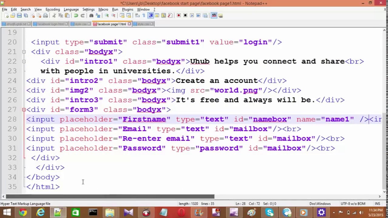 How to create website like facebook 100% work 