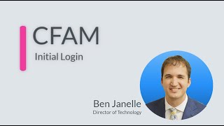 CFAM initial login