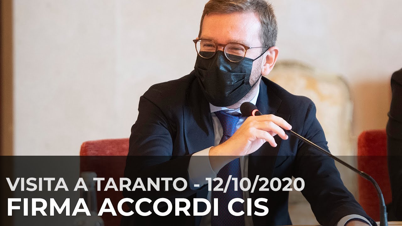 CIS di Taranto, cerimonia di firma degli accordi (prima parte)