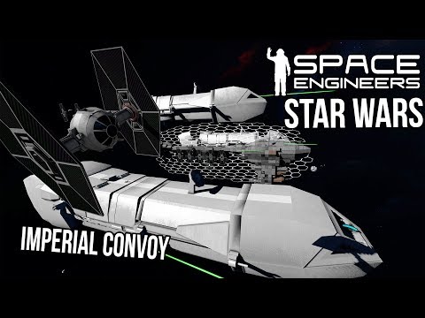 STARS WARS Fleet Operation - Rebel Raid On Imperial Convoy - Space Engineers