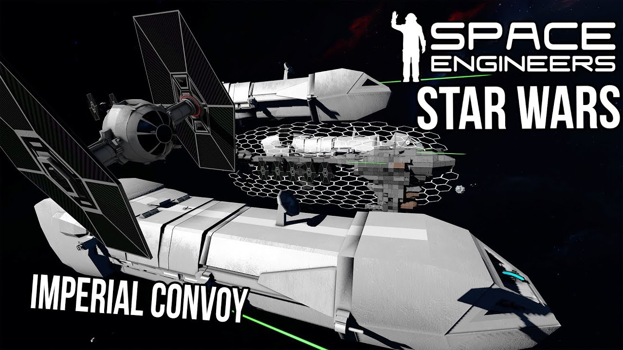 STARS WARS Fleet Operation - Rebel Raid on Imperial Convoy - Space Engineers