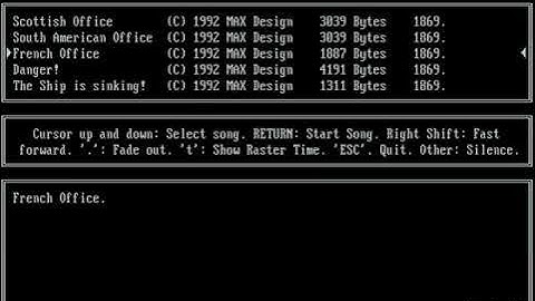 HSCDEMO3.EXE - French Office - Adlib Music Demo by Hannes Seifert [Adlib, OPL2, YM3812]