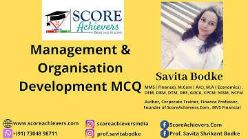 Management & Organisation Development MCQ || TYBCom Important MCQ || Sem 6 || University of Mumbai