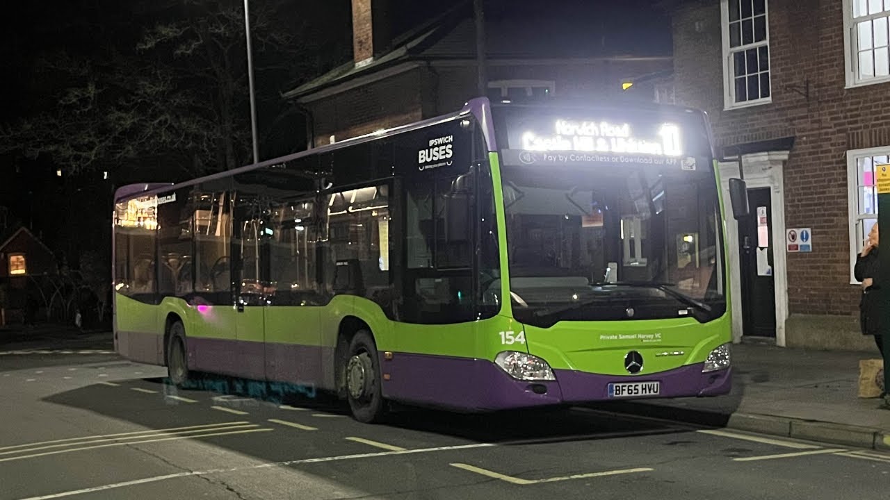 Ipswich Buses 154 BF65 HVU | ZF €5 Mercedes Citaro 0295