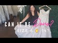 Can Your Wedding Dress Be Let Out to Fit?  Size 8 to 14 Project