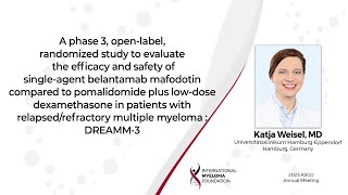 Phase 3, open-label, randomized trial comparing belamaf to Pd in RRMM: DREAMM-3 study