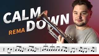 Video thumbnail of "Calm down  - Trumpet (with Sheet Music / Notes)"