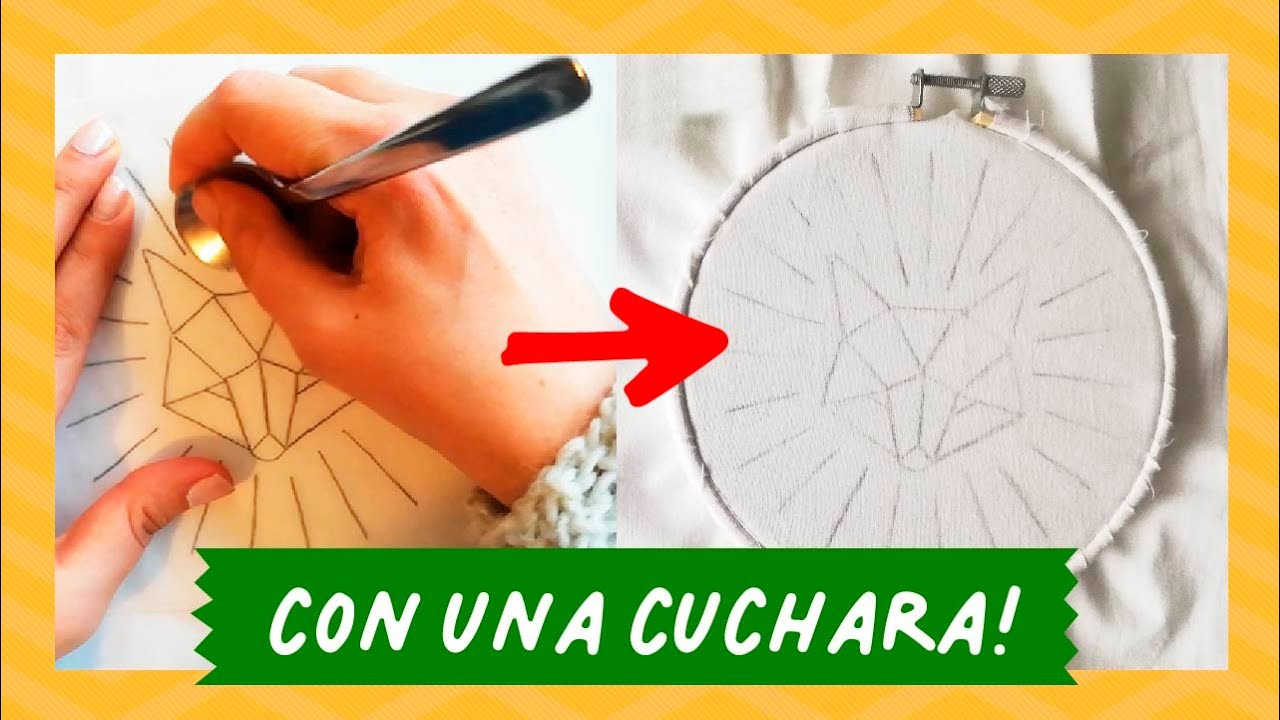 Cómo pasar un dibujo a la tela para bordar? El método más fácil 🤩 