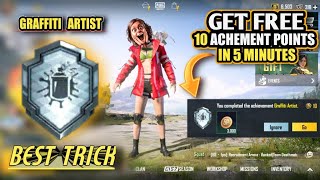 How To Complete Graffiti Artist Achievemen | Best Trick Get 10 Achievement Points | BGMI/PUBG