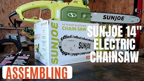 Assembling the Sun Joe 14"/ 9 Amp electric chain saw