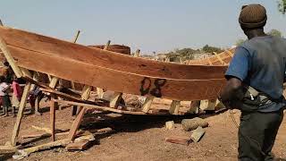 Mali Niger River Building Sand Harvest Boats