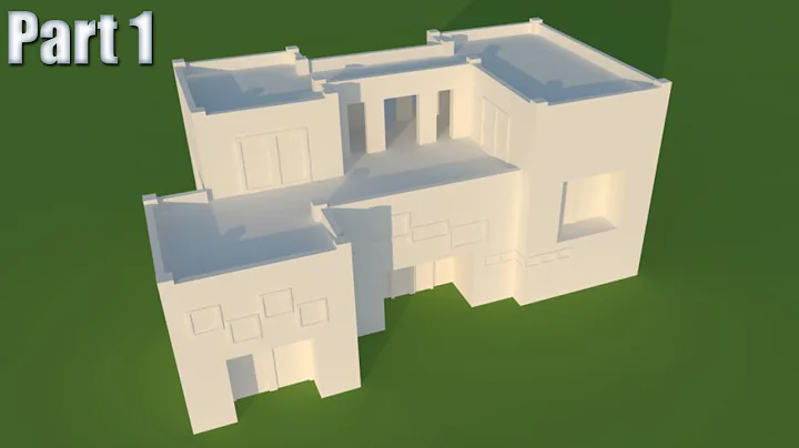 #4 - Modern building design in free Google SketchUp 8 Part 1