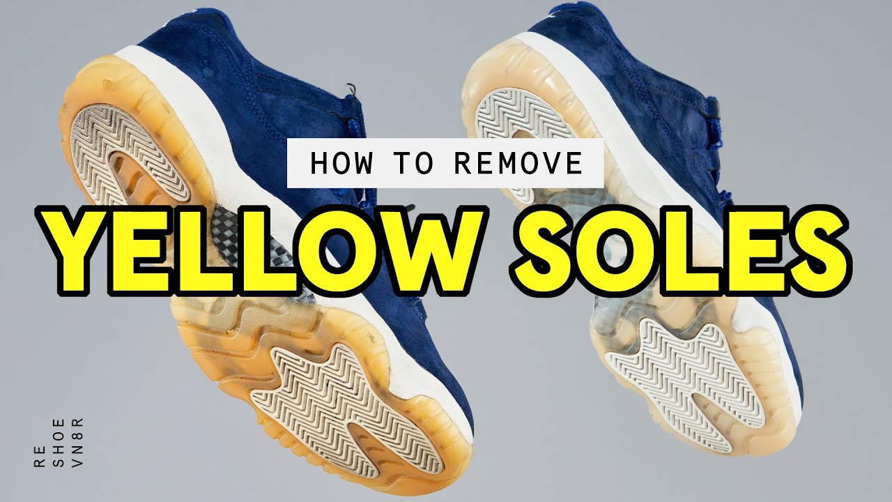 How To: UNyellow Your Soles!  Using SoleBright from Angelus on my