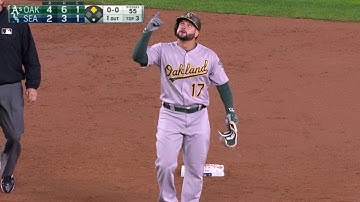 OAK@SEA: Alonso pulls a two-run double down the line