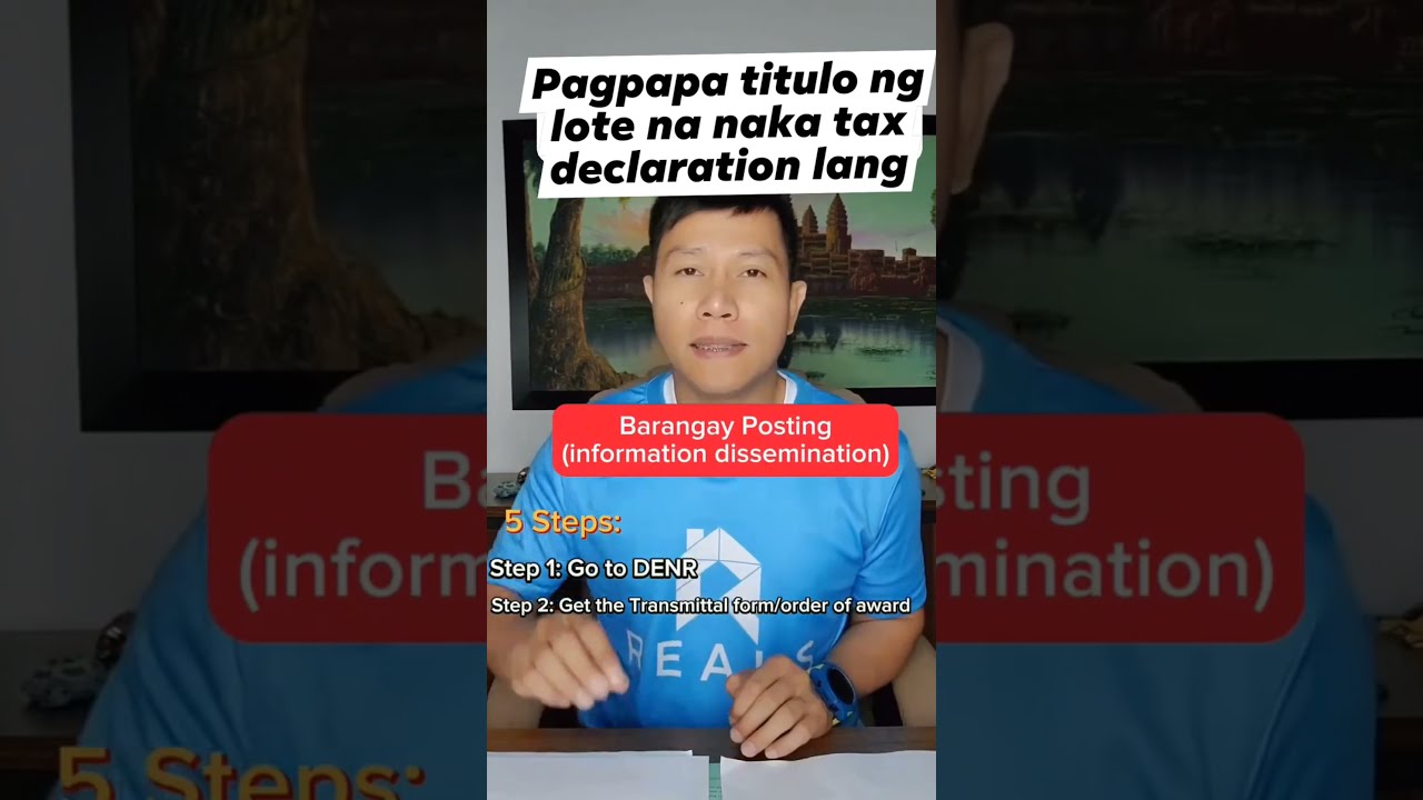 Pagpapatitulo Ng Lote O Property Na Naka Tax Declaration Lang