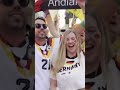 Germany, Ecuador World Cup Fans Face Off in Times Square #shorts