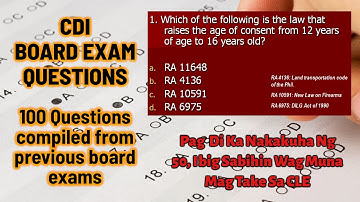 CDI Review Questions | Crime Detection and Investigation | With Explanations