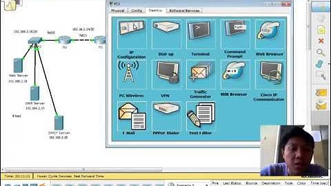 Cara Konfigurasi DHCP Server, DNS Server, Web Server pada Cisco Packet Tracer
