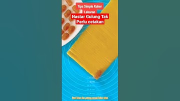 Thumbnail of Tips Membuat Kue Nastar Gulung Tanpa Cetakan#shorts