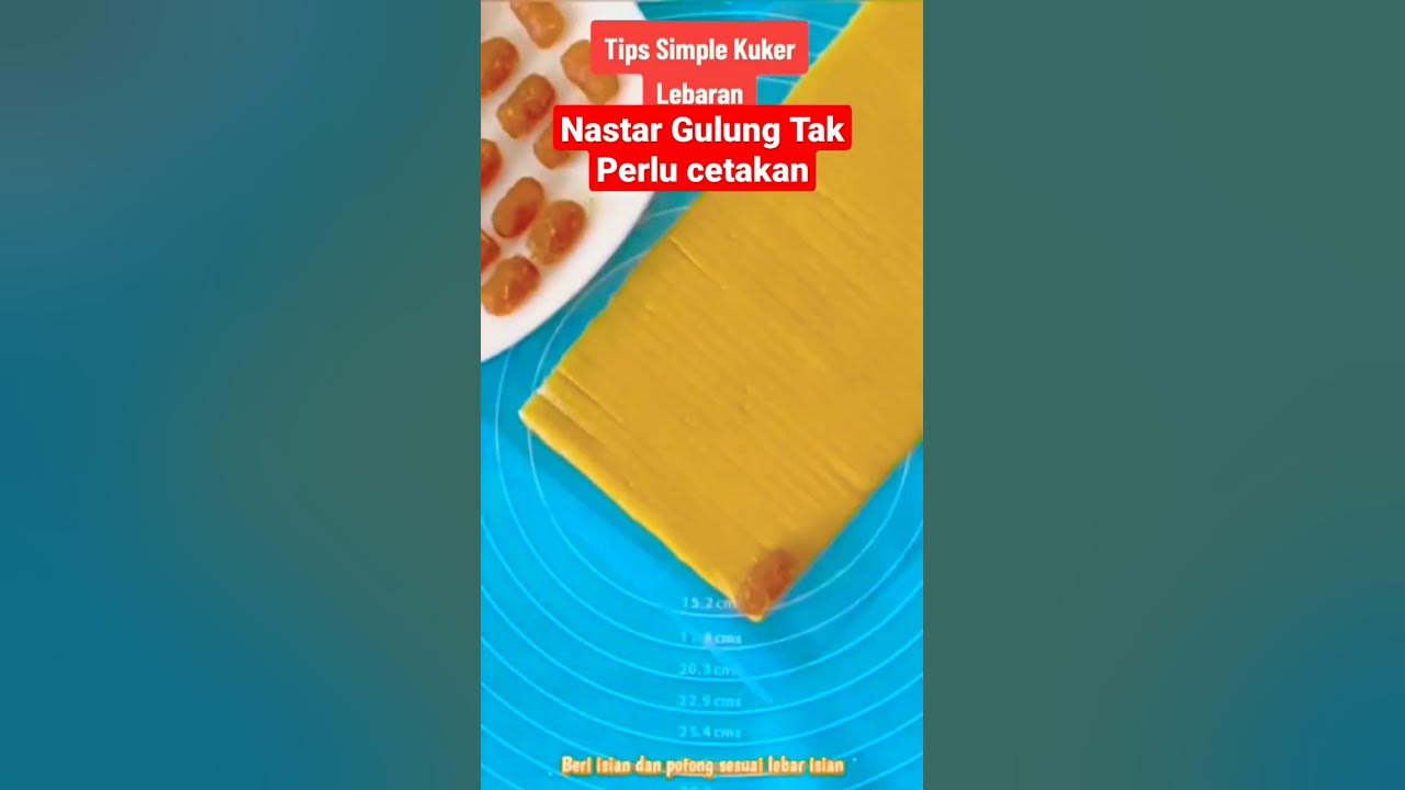 Tips Membuat Kue Nastar Gulung Tanpa Cetakan#shorts