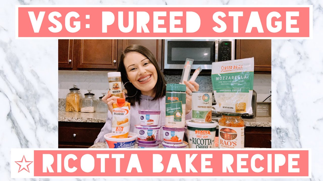 VSG: PUREED STAGE ( RICOTTA BAKE RECIPE)