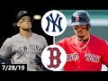 New York Yankees vs Boston Red Sox Highlights | July 28, 2019 (2019 MLB Season)