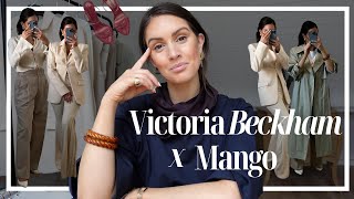 VICTORIA BECKHAM X MANGO | Try on haul, shopping vlog, grwm, luxury accessories | Pia luxury luxe